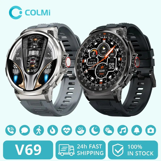 COLMI V69: Reloj Inteligente para Hombre – Pantalla HD 1,85", Bluetooth, Llamadas, Seguimiento Deportivo y Monitor Cardíaco